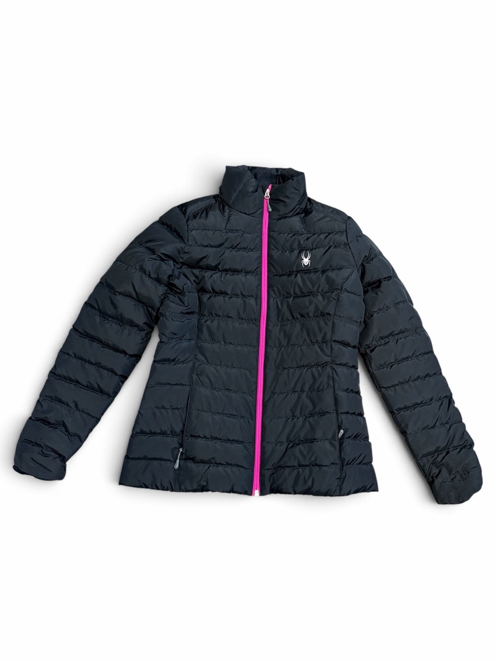 Spyder Black & Pink Down Puffer Jacket